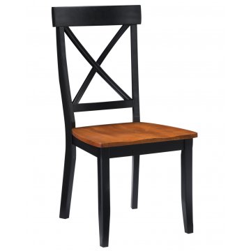 Bi Dining Table Black And Cottage Oak Finish Home Styles Bi Dining Chairs Black And Cottage Oak Finish Pair