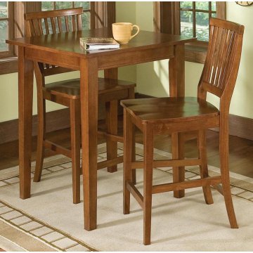 Arts Crafts Home Styles Arts Crafts 3pc Bistro Set Cottage Oak Finish