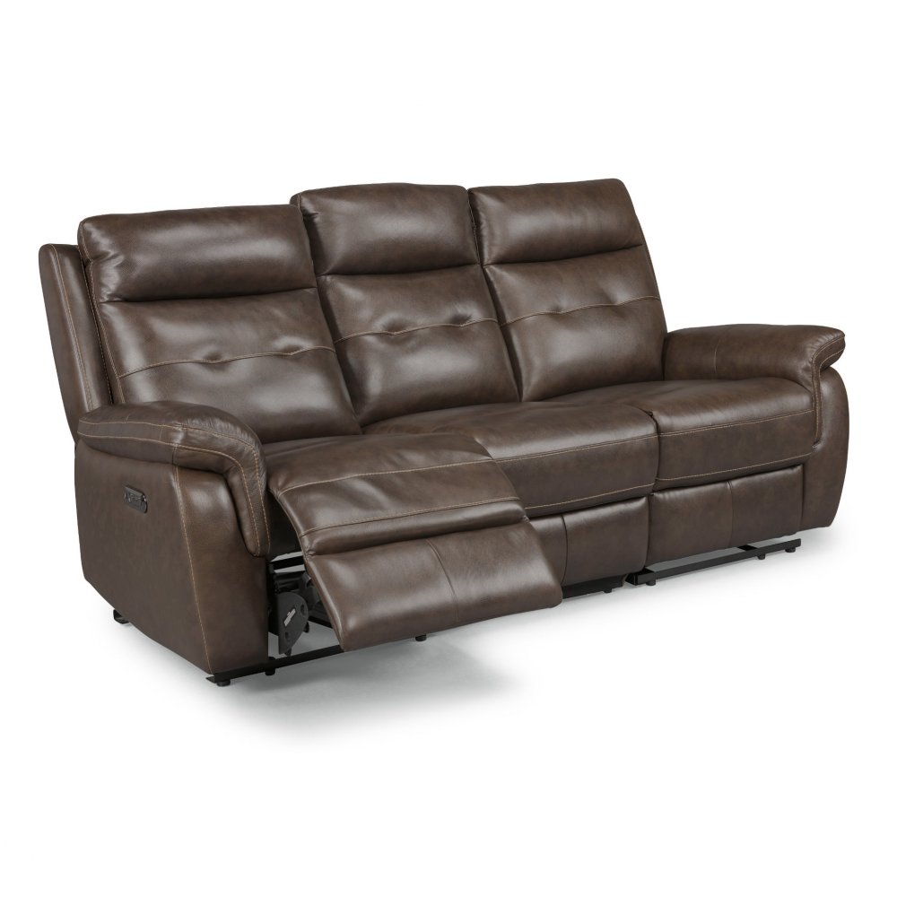 Lux Leather Power Motion Reclining Sofa Home Styles