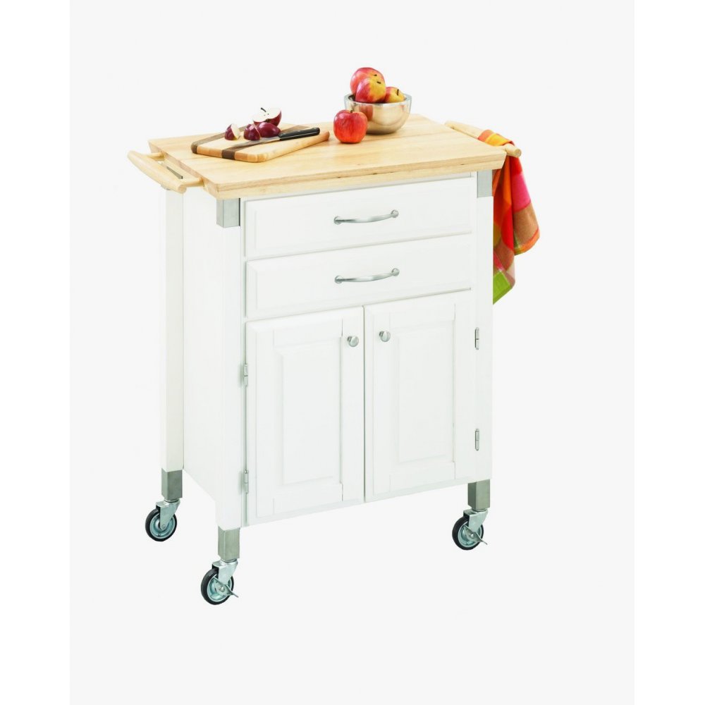 Dolly Madison White Kitchen Cart Home Styles