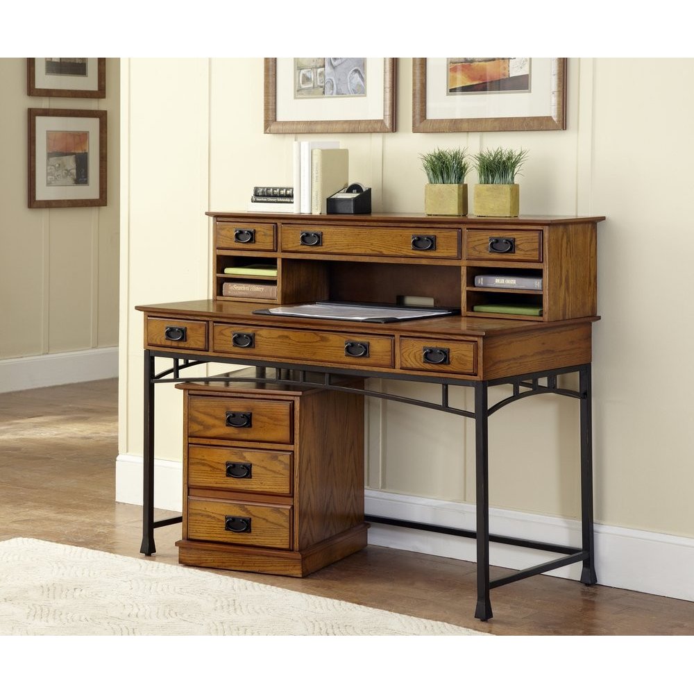Modern Craftsman Executive Desk Hutch And Mobile File Homestyles Modern Craftsman Executive Desk Hutch And Mobile File