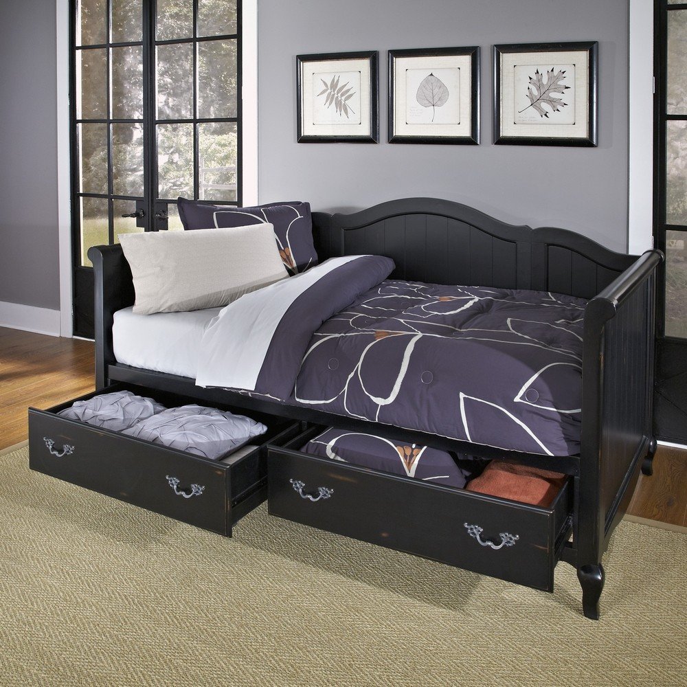 The French Countryside Rubbed Black Daybed Home Styles