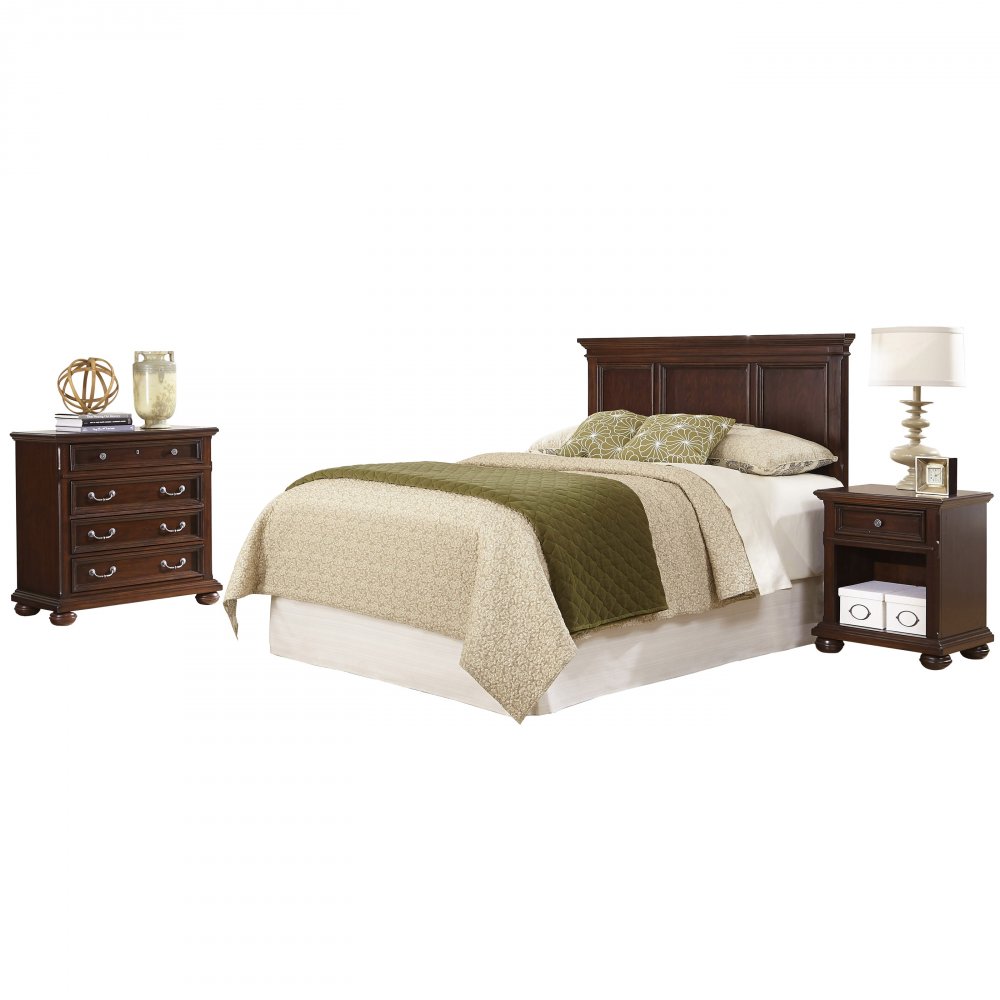 Colonial Classic Queen/Full Headboard, Nightstand, and Chest Home Styles