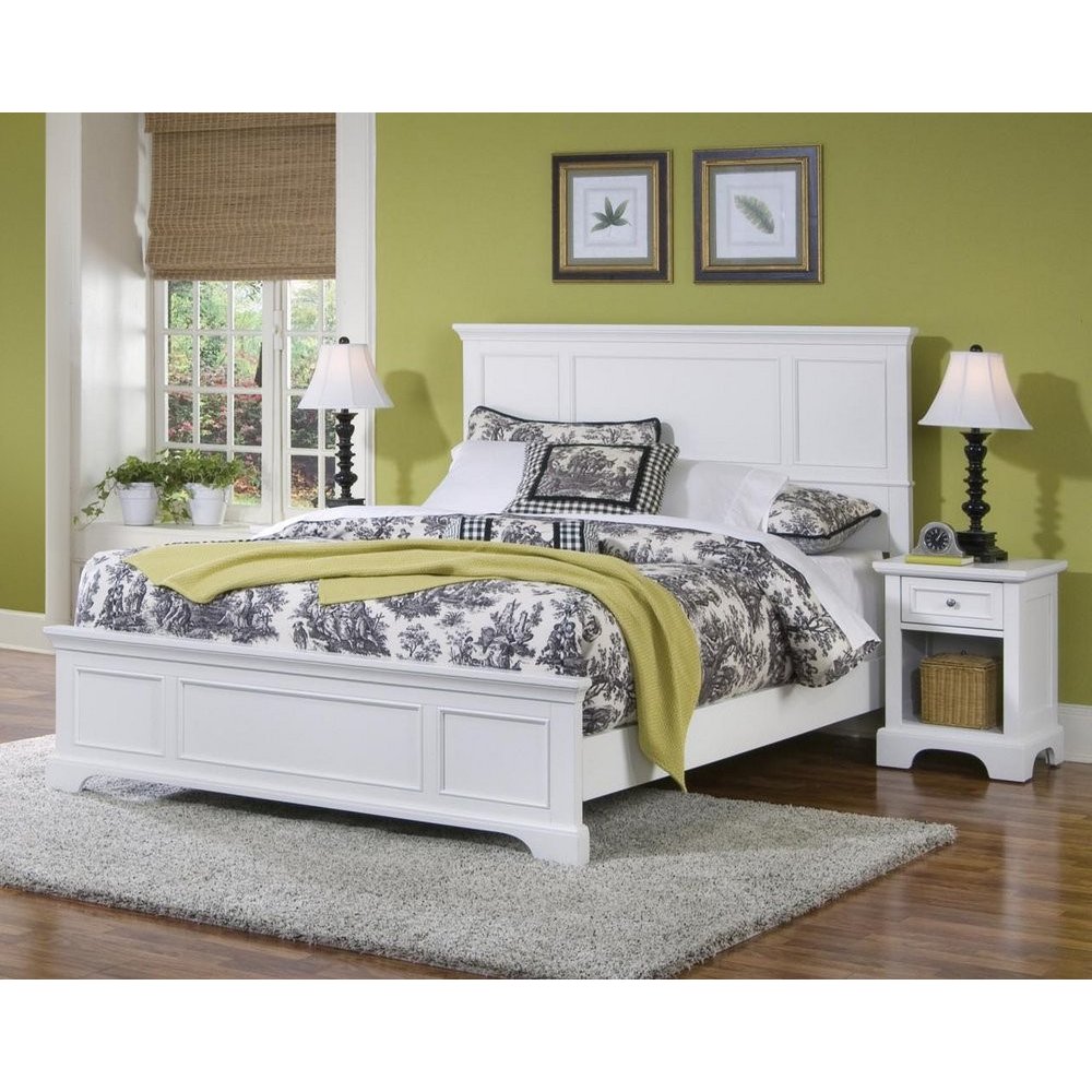 Naples White Queen Bed And Nightstand Home Styles Naples White Queen Bed And Nightstand