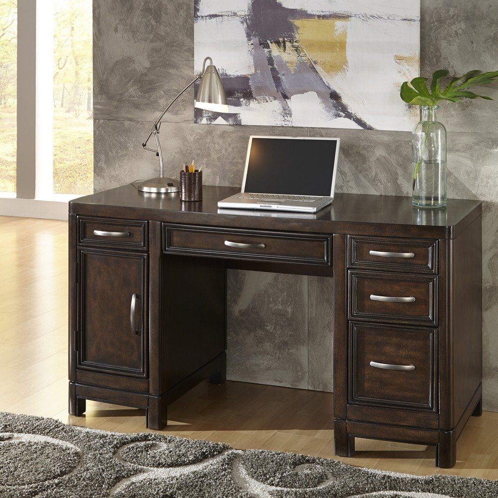 Crescent Hill Pedestal Desk Homestyles
