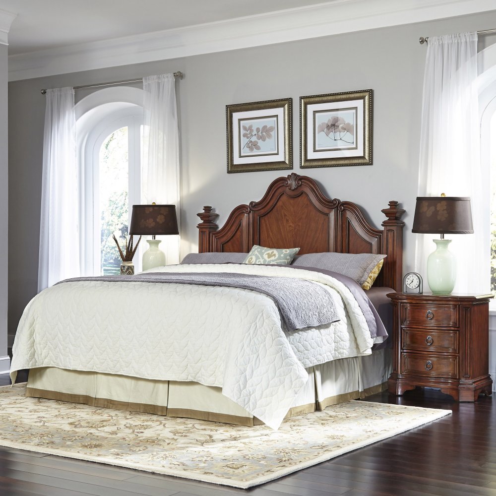 Santiago King/California King Headboard and Two Nightstands Home Styles