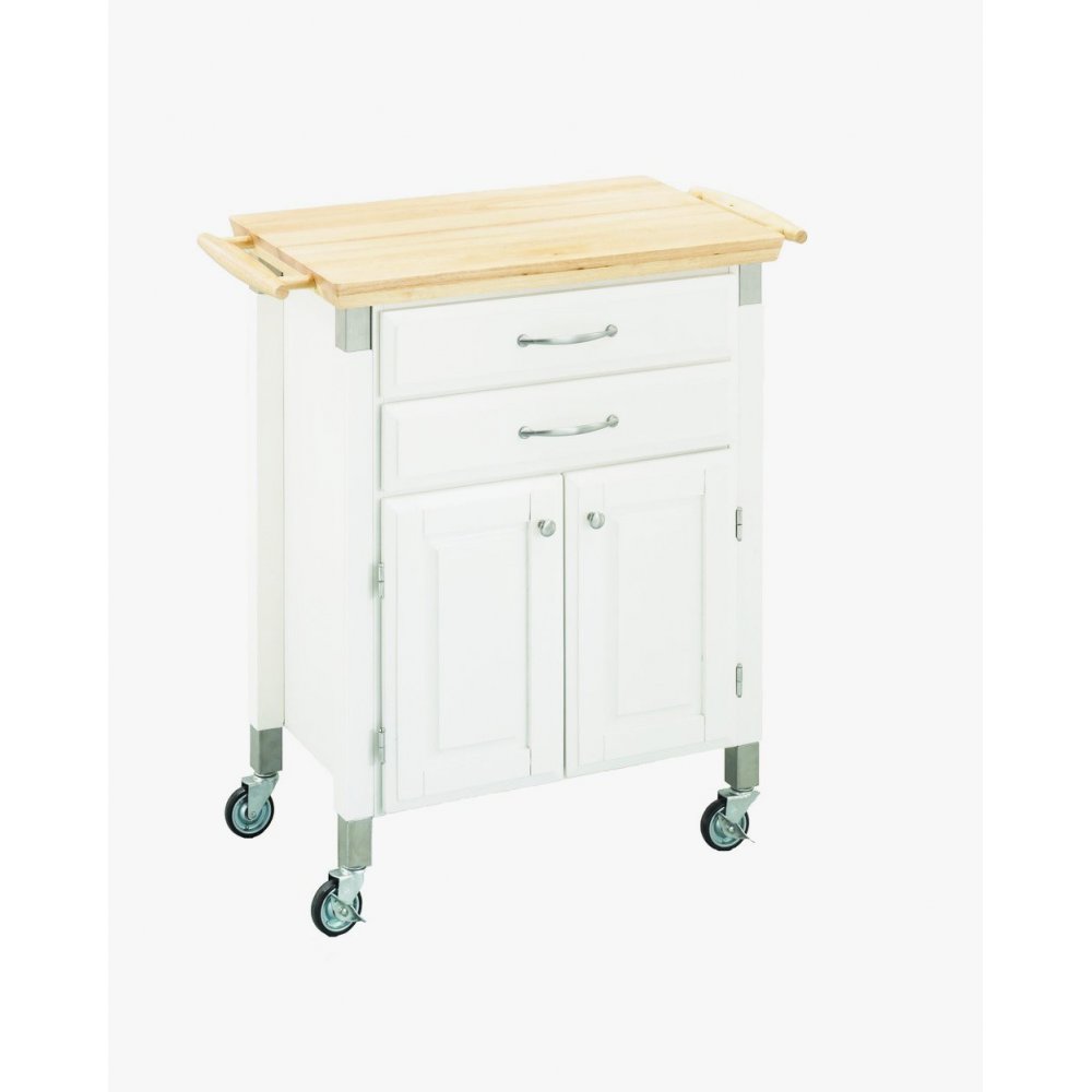 Dolly Madison White Kitchen Cart | Home Styles