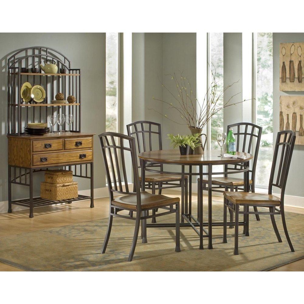 Oak Hill Distressed Oak Bakers Rack Home Styles