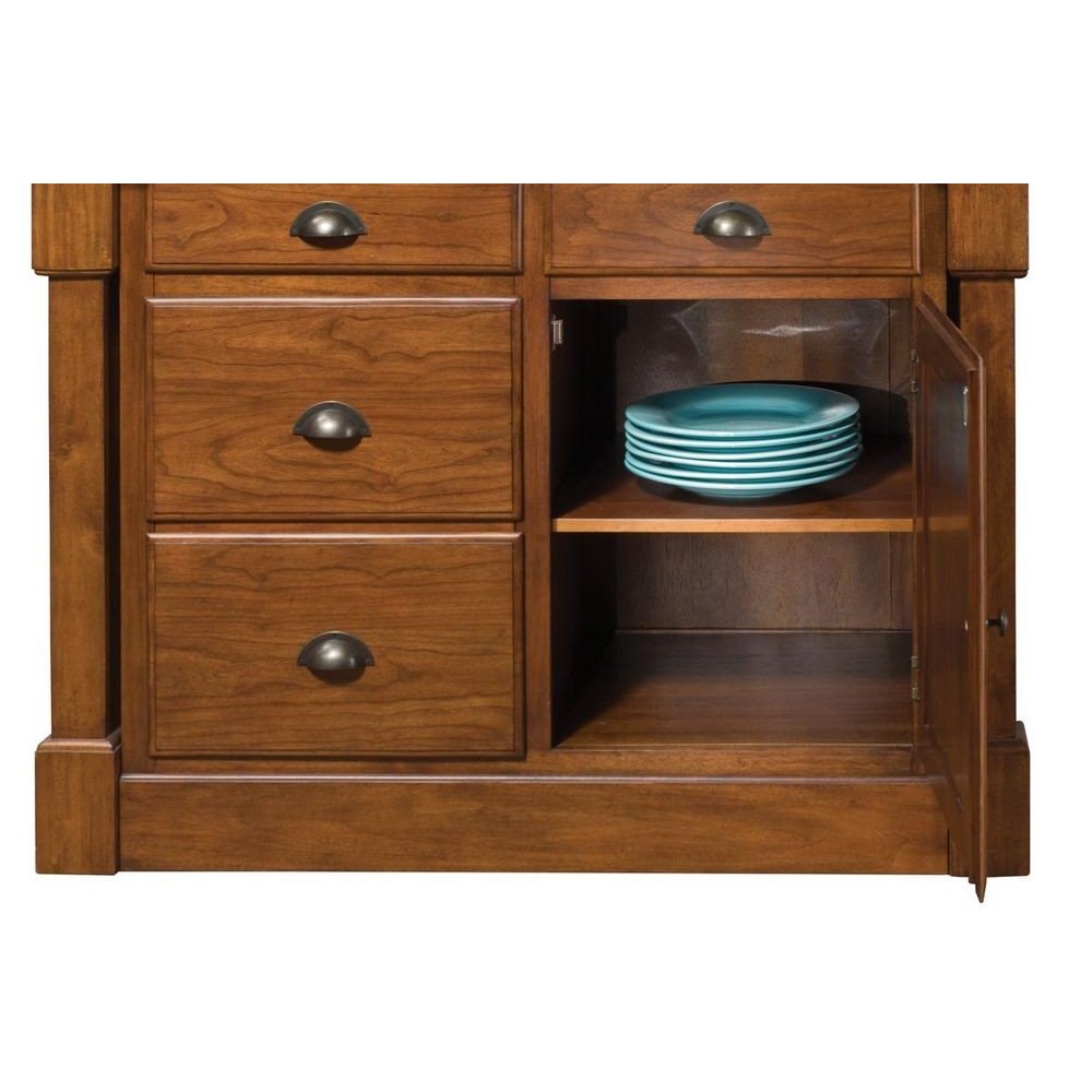 Aspen Rustic Cherry Kitchen Island | Homestyles