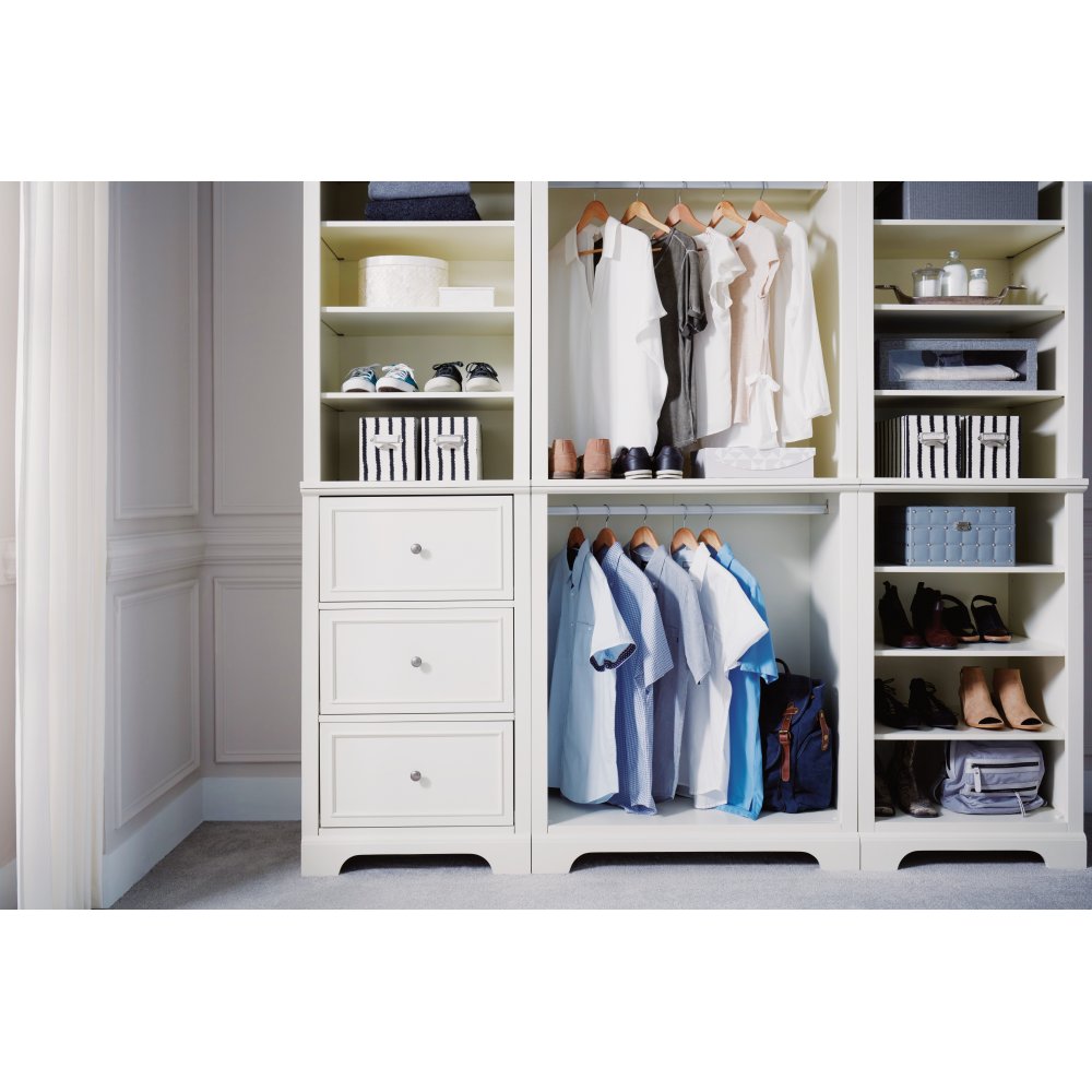 Naples Three Piece Closet Wall Unit Homestyles 5530 7567 Wall Unit