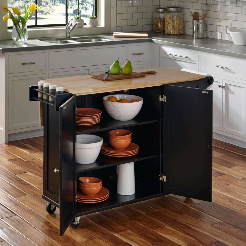 Liberty Kitchen Cart W Wood Top Homestyles