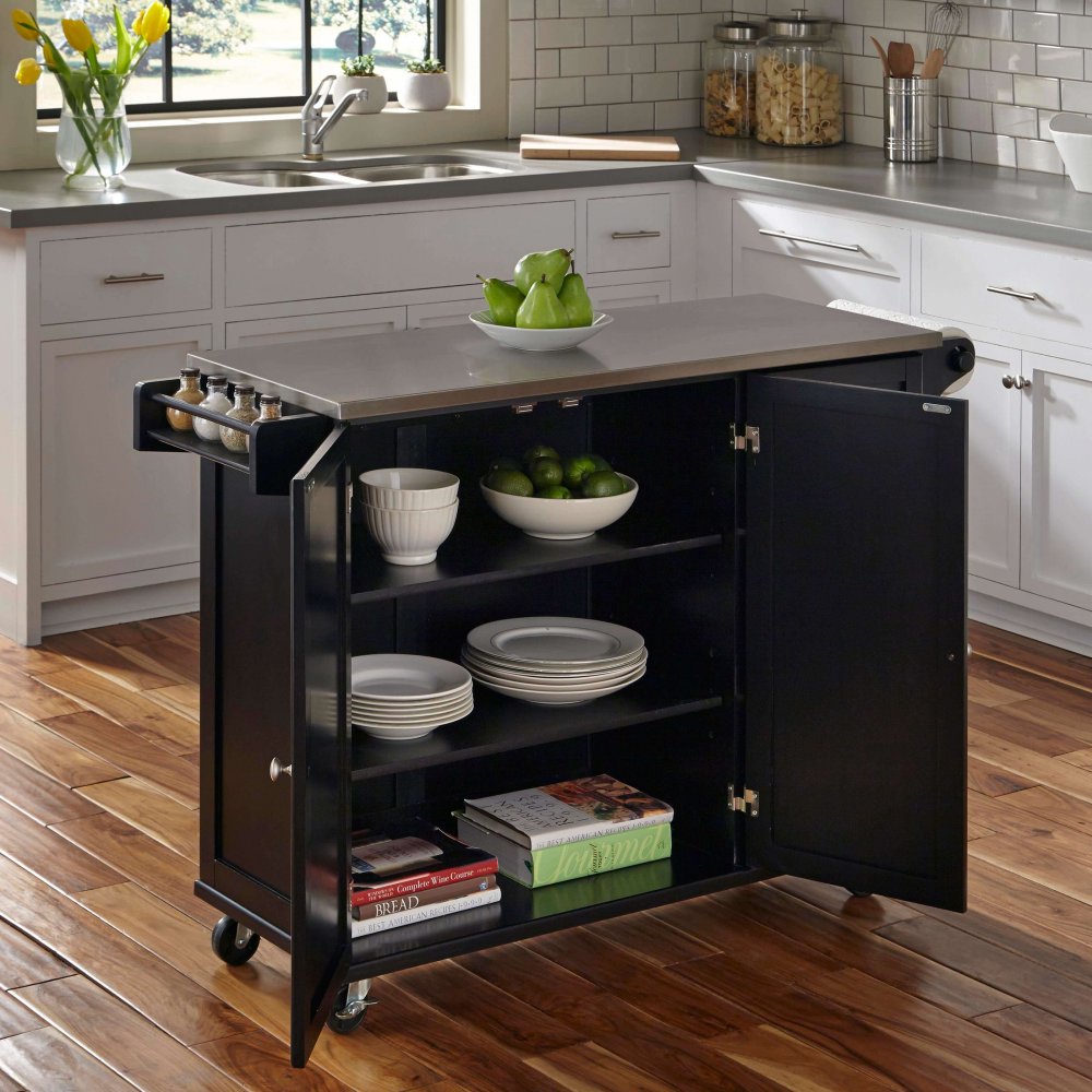 Liberty Kitchen Cart W SS Top Homestyles